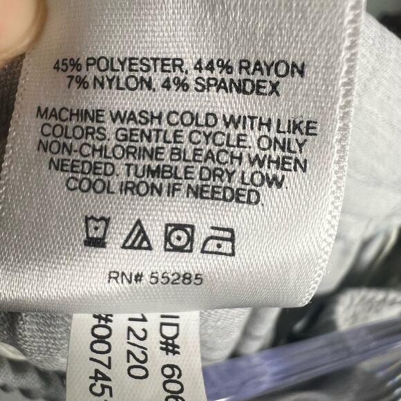 EXPRESS High Rise Jogger Pants Relaxed Fit Elastic Waist Drawstring Gray Size L - Picture 8 of 9